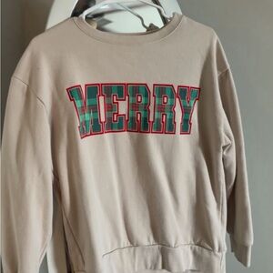 Merry Beige Sweatshirt